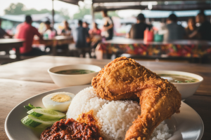 Nasi Ayam Penyet di Kota Bharu, Malaysia: Rahsia Sedapnya Makanan Tempatan