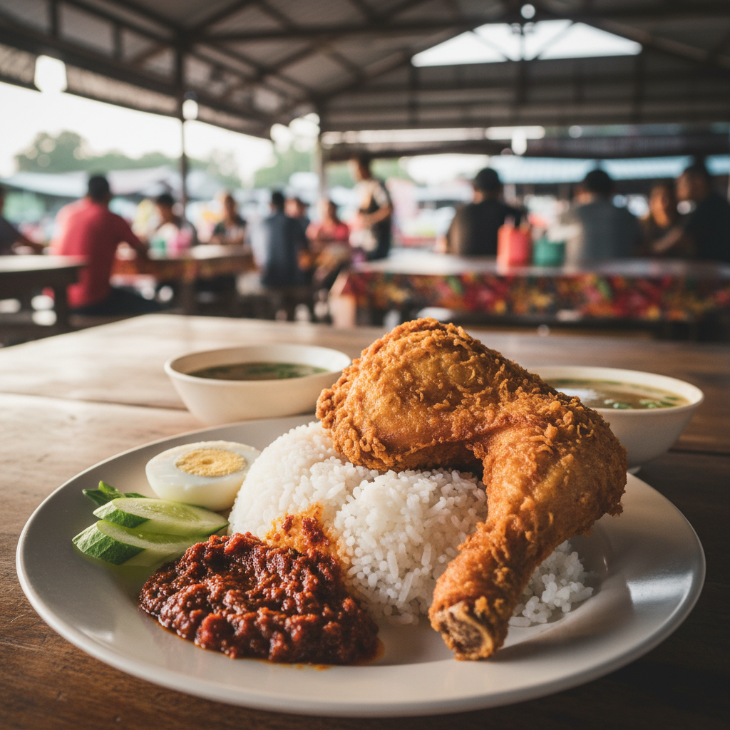 Nasi Ayam Penyet di Kota Bharu, Malaysia: Rahsia Sedapnya Makanan Tempatan 1 Resepi Nasi Ayam Penyet Kota Bharu Asli