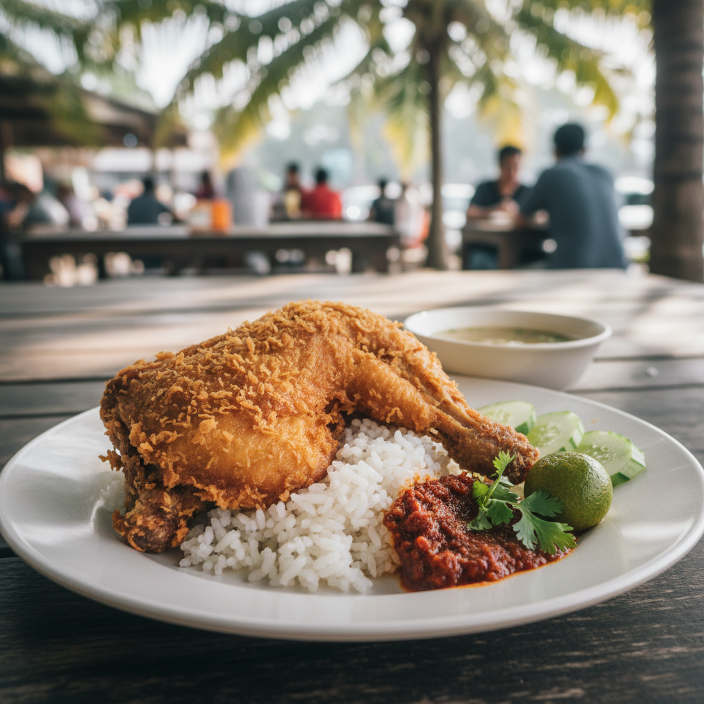 Resepi Nasi Ayam Penyet Sungai Rambai