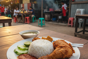 Nasi Ayam Penyet di Kuala Lipis, Malaysia: Rahsia Sedapnya Masakan Tradisional Tempatan
