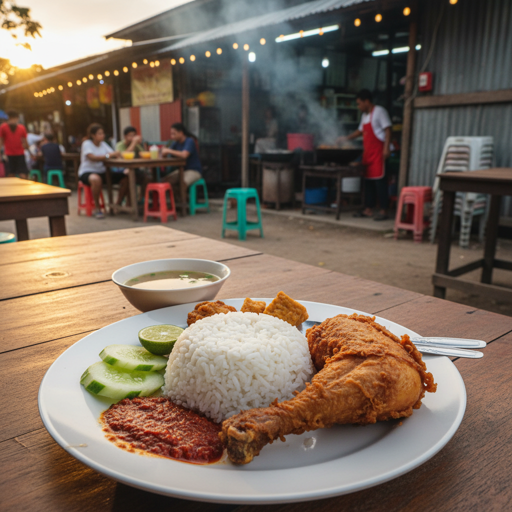 Nasi Ayam Penyet di Kuala Lipis, Malaysia: Rahsia Sedapnya Masakan Tradisional Tempatan 1 Resipi Nasi Ayam Penyet Kuala Lipis