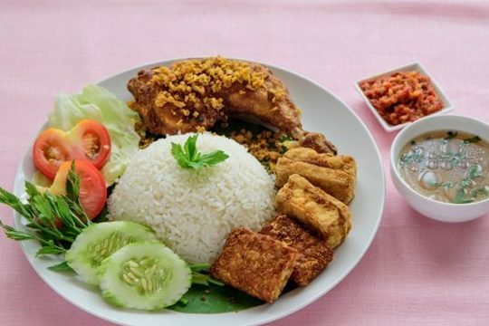 nasi ayam ayam penyet