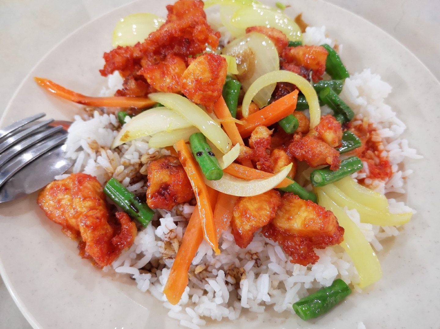 nasi ayam meletup