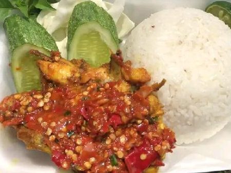 nasi ayam penyek ibu