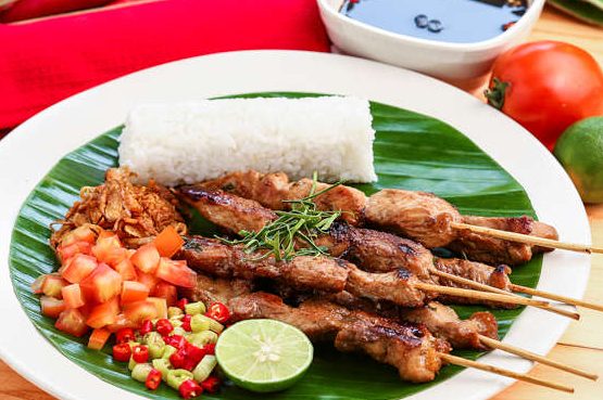nasi ayam sate